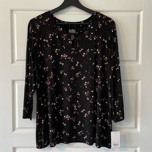 🌺🎉HOST PICK🎉🌺  Croft & Barrow, XL  Black comfortable shirt NWT